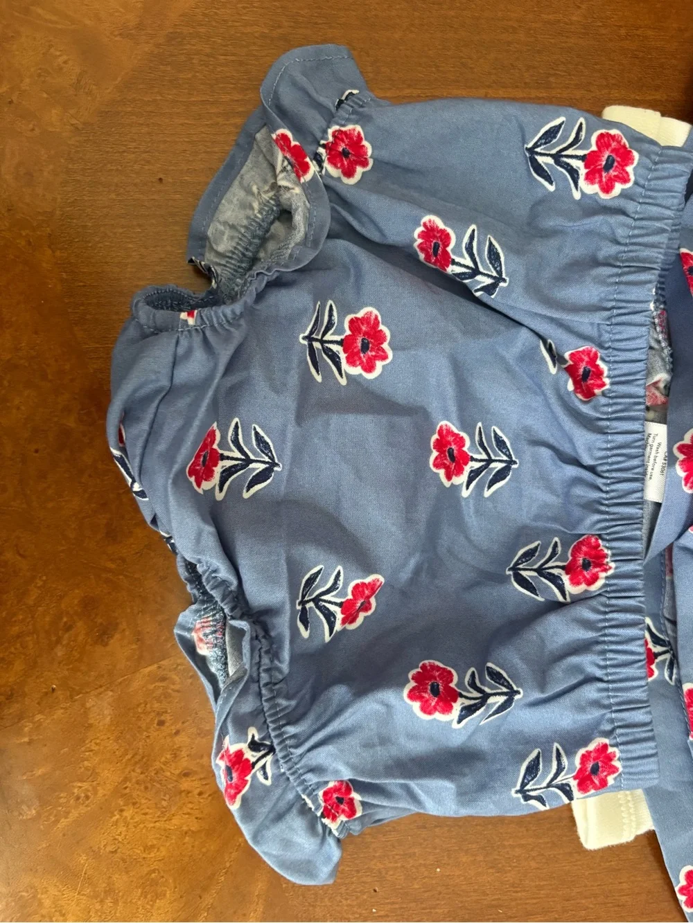 Blue Floral Tank Top & Bloomers Set - Brand: